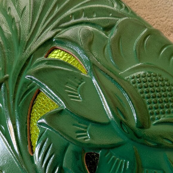 Patricia Nash leather wallet purse NWOT green - Picture 3 of 8